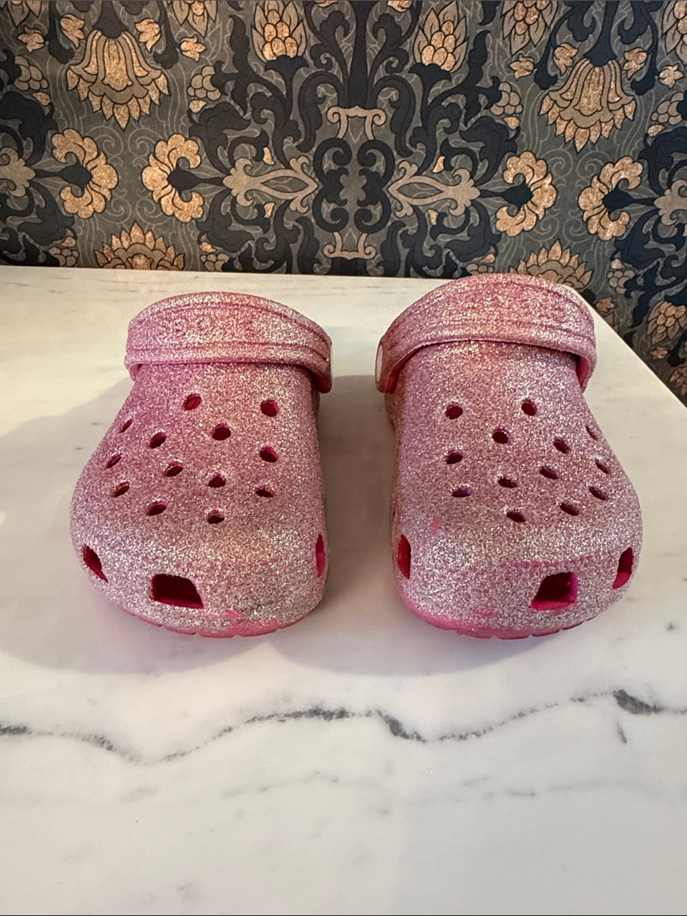 Kids Glitter Pink Sandals - Brand: - Picture 3 of 5